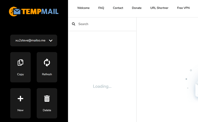 Tempmail-Screenshot